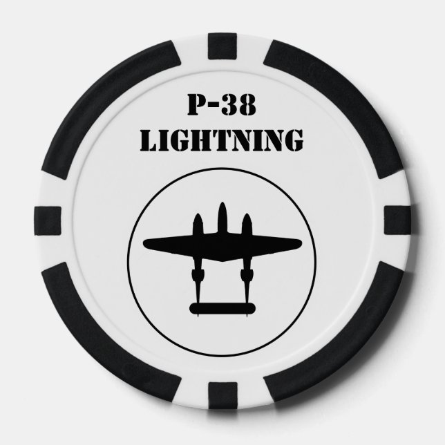 Jetons De Poker P-38 Éclair (Recto)