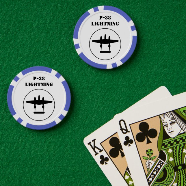 Jetons De Poker P-38 Éclair (Table de poker (double))