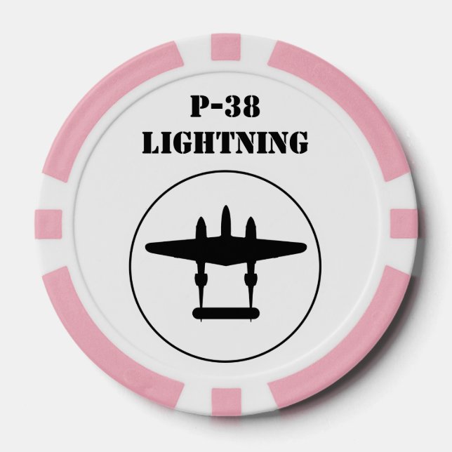 Jetons De Poker P-38 Éclair (Recto)