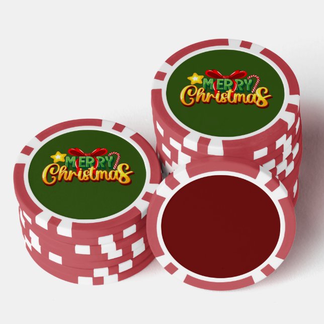 Jetons De Poker Pack de Noël (Empiler)