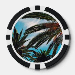 Jetons De Poker Palmiers Tropicaux