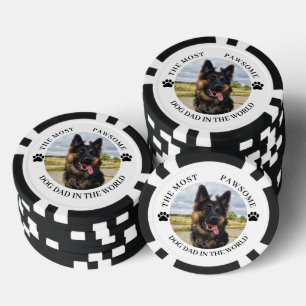 Jetons De Poker Papa Le Chien Le Plus Pawsome