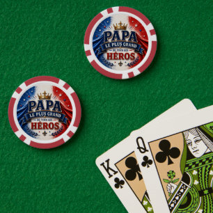 Jetons De Poker Papa, Le Plus Grand de Tous les Héros