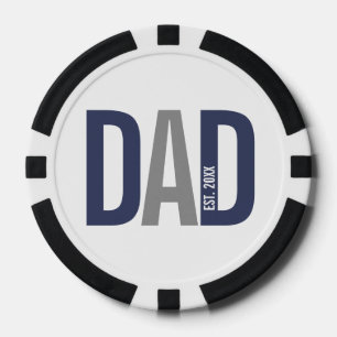 Jetons De Poker Papa personnalisé moderne établi