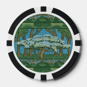 Jetons De Poker Papier peint vintage arbre de mai de Walter Crane 