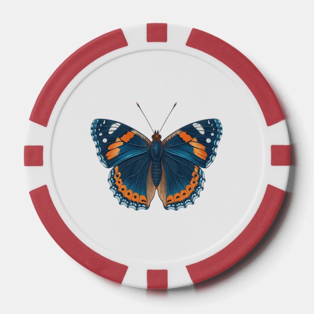Jetons De Poker Papillon (Recto)