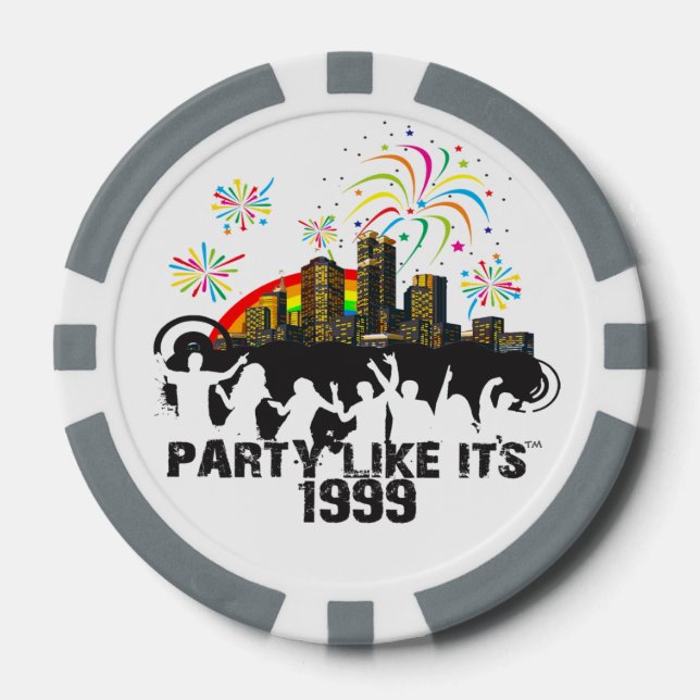 Jetons De Poker Party Like It's 1999® - Chips de poker - Design 15 (Recto)