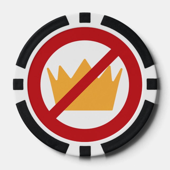 Jetons De Poker PAS DE ROIS ! Anti-Trump (Recto)