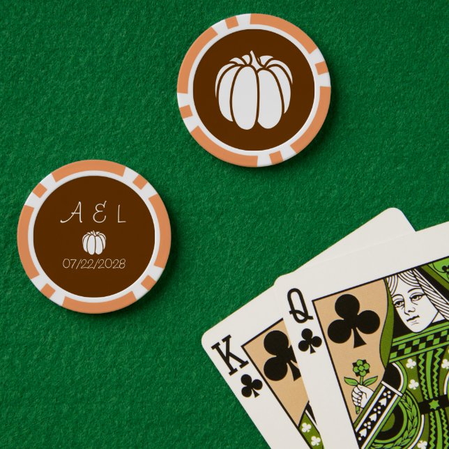 Jetons De Poker Patch citrouille au chocolat (Table de poker (double))