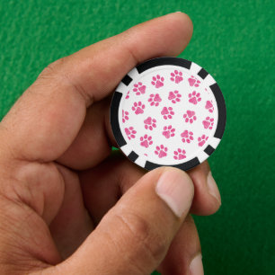 Jetons De Poker Patrouilles De Doodle, Paws De Chien, Paws Roses