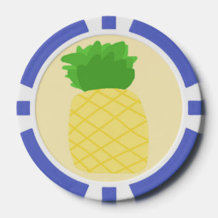 Jetons De Poker peinture à l'ananas