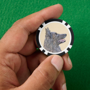 Jetons De Poker Peinture belge Tervuren - Cute Original Chien Art