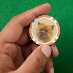 Jetons De Poker Peinture de Cairn Terrier - Cute Original Chien Ar