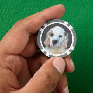 Jetons De Poker Peinture de chiot en espagne - Chien d'origine