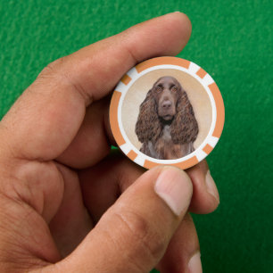 Jetons De Poker Peinture d'espagnol de terrain - jolie art origina