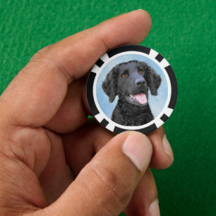 Jetons De Poker Peinture Retriever recouverte de boue - Art Chien 