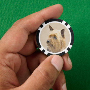 Jetons De Poker Peinture Silky Terrier - Cute Original Chien Art