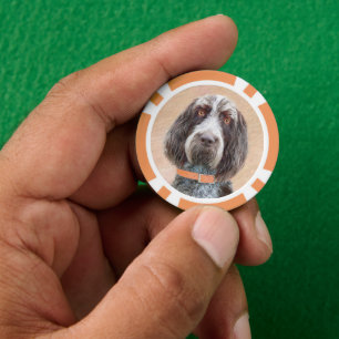 Jetons De Poker Peinture Spinone Italiano - Belle Art Original Chi