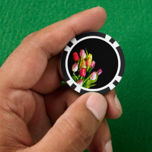 Jetons De Poker Peinture Tulip - Art Fleur original