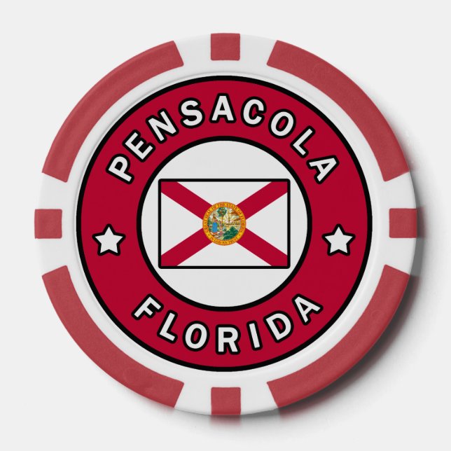 Jetons De Poker Pensacola Floride (Recto)