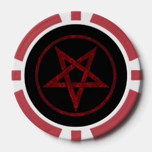 Jetons De Poker Pentagram Red Devil