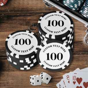 Jetons De Poker Personnalisé 100 Numéroté