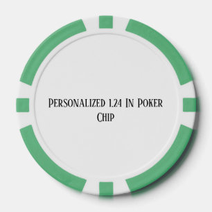Jetons De Poker Personnalisé 1,24 en vert