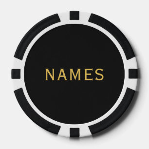 Jetons De Poker Personnalisé avec le nom de famille ou le surnom