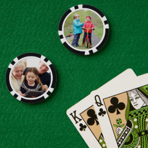 Jetons De Poker Personnalisé Double Face Deux Photos
