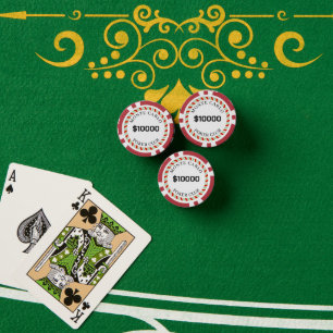 Jetons De Poker Personnalisé Monte Carlo Smooth 10000$ 14 Gram