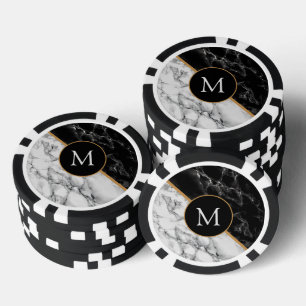 Jetons De Poker Personnalisé Votre Lettre Marble Poker Chips