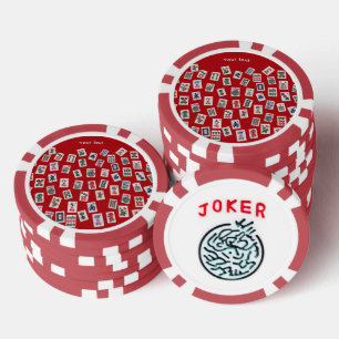 Jetons De Poker Personnaliser les tuiles MahJong (symboles) sur fo