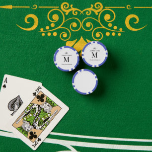 Jetons De Poker personnaliser simple personnalisé