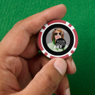 Jetons De Poker Personnaliser votre texte Monogramme Votre image s