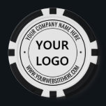 Jetons de poker personnalisés avec logo et texte d<br><div class="desc">Couleurs et polices personnalisées - Concevez votre propre modèle de jetons de poker personnalisés avec votre logo ou photo de société et nom de site Web ou texte personnalisé Conception de tampon promotionnel d'entreprise personnalisé Exemple de jeton de poker de marque / Cadeaux de poker de marque - Ajoutez votre...</div>