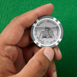 Jetons de poker personnalisés avec votre photo et