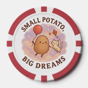 Jetons De Poker Petite Pomme de Terre Grands Rêves – Motivation Mi