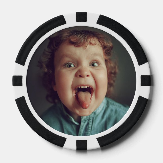 Jetons De Poker Photo drôle mignonne (Recto)