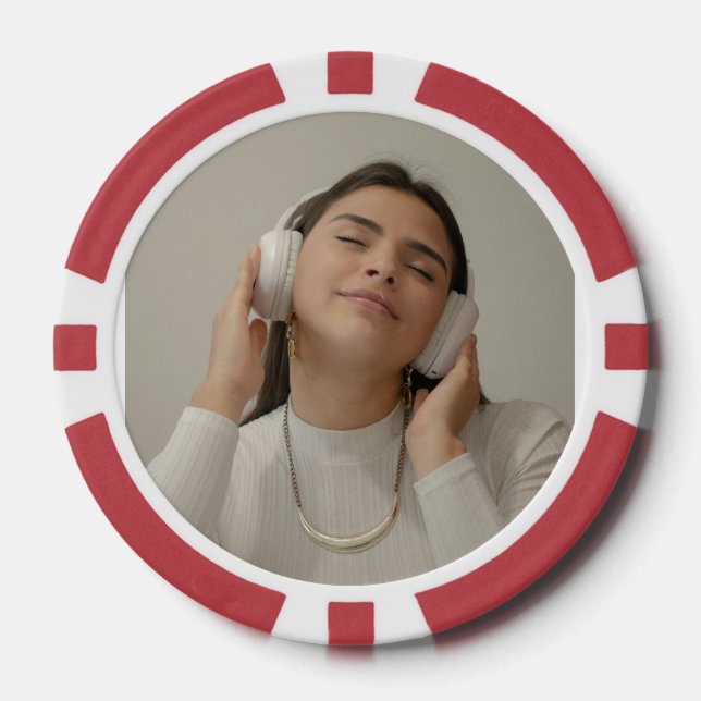 Jetons De Poker Photo personnalisée (Recto)