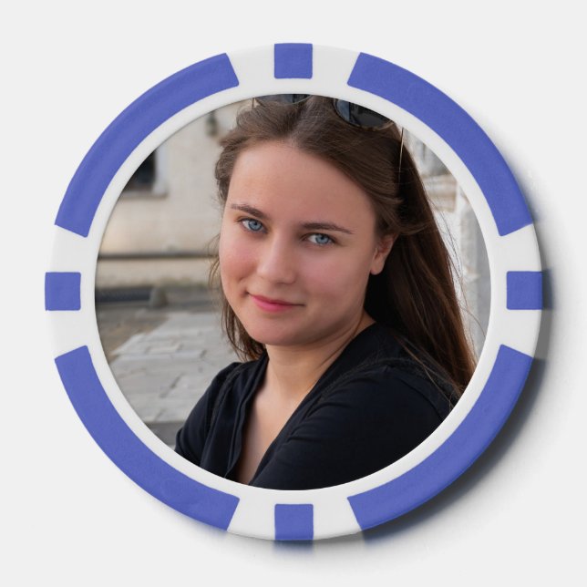 JETONS DE POKER PHOTO PERSONNALISÉE (Recto)