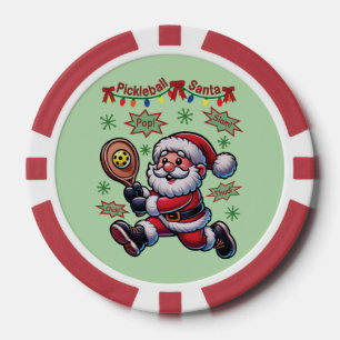 Jetons De Poker Pickleball Père Noël Noël