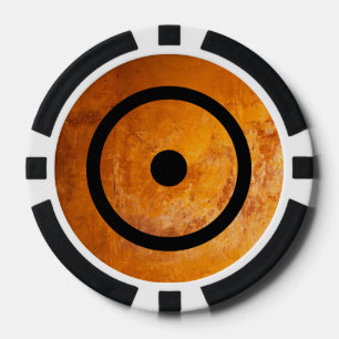 Jetons De Poker Pierre de sorcière géomantique