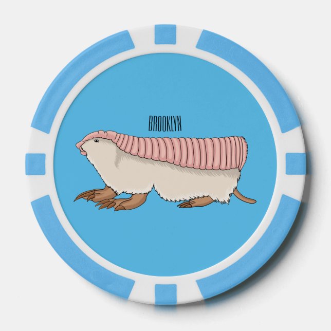Jetons De Poker Pink fairy armadillo (Recto)