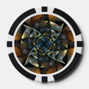 Jetons De Poker Pinwheel Art Abstrait