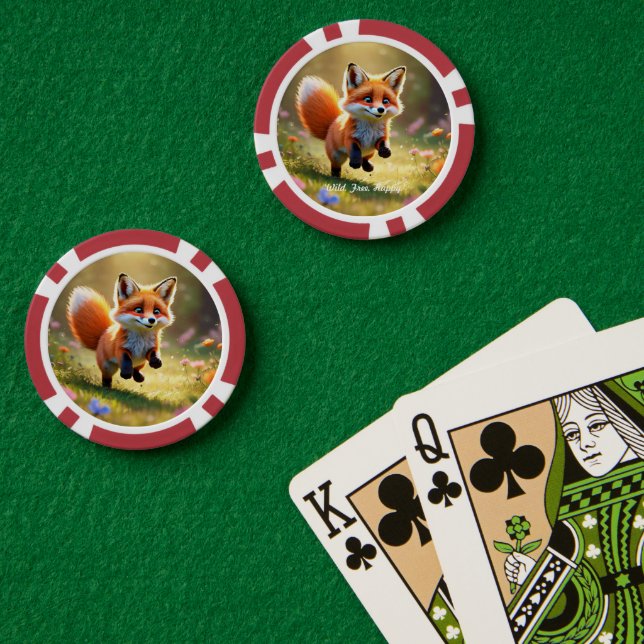 Jetons De Poker "Plaisir à la recherche de queue" (Table de poker (double))
