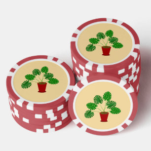 Jetons De Poker Plante Monstera pour la Fête des Mères