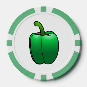 Jetons De Poker Pochette Bell verte