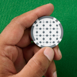 Jetons De Poker Points gris, Motif à pois, Points, À pois