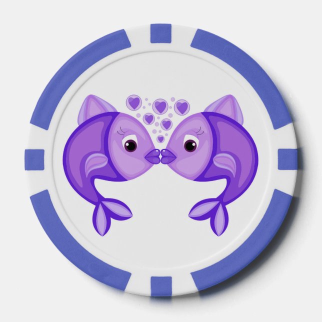 JETONS DE POKER POISSON DE KISSING (Recto)