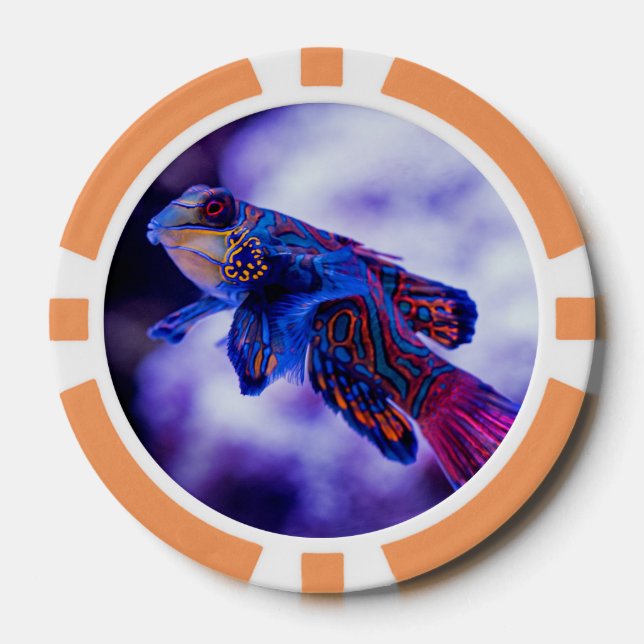 Jetons De Poker Poisson Mandarin Goby (Recto)